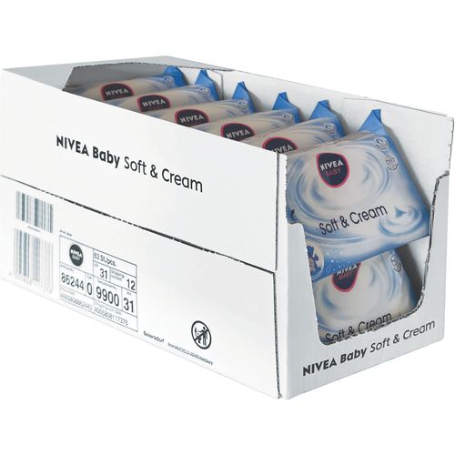 Nivea Soft&Cream maramice- dopunsko pakiranje kutija 12 komada / XXL slika 1