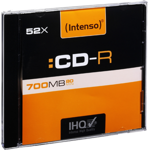 (Intenso) CD-R 700MB (80 min.) pak. 1 komad Slim Case - CD-R700MB/1Slim