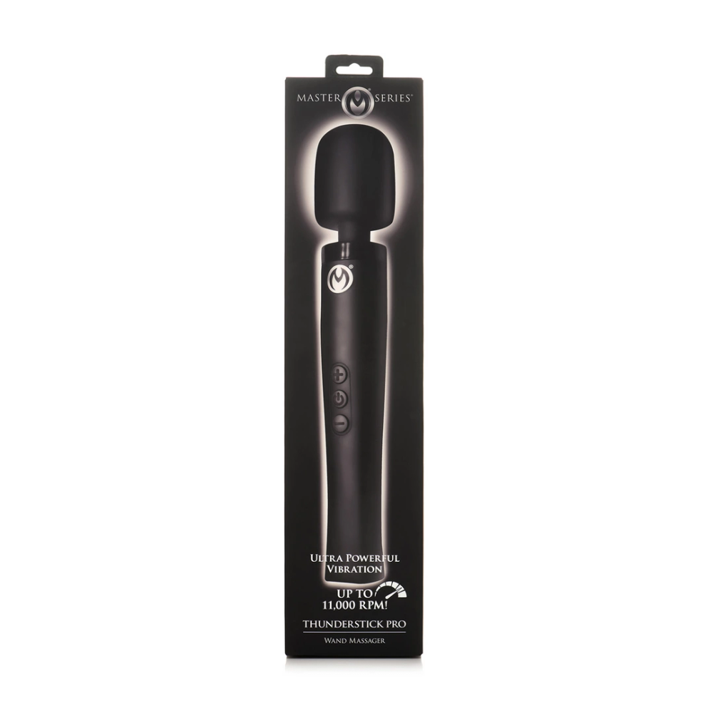 XR Brands Thunderstick Pro - masažer sa vibratorom - crni slika 3