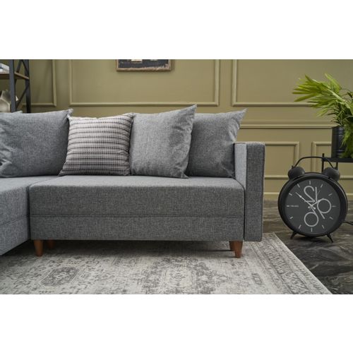 Aydam Left - Grey Grey Corner Sofa-Bed slika 3