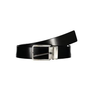 CALVIN KLEIN MEN'S BLACK LEATHER BELT