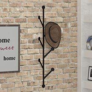 Hanah Home Ponpon Black Metal Wall Hook