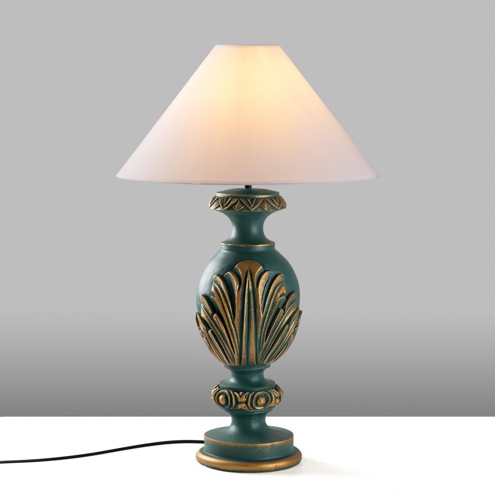 ELEGANZE-5315 Zelena i Bijela Stolna Lampa slika 5