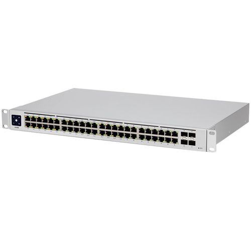 USW-48-PoE is 48-Port managed PoE switch with (48) Gigabit Ethernet ports including (32) 802.3at PoE+ ports, and (4) SFP ports. Powerful second-generation UniFi switching. slika 1