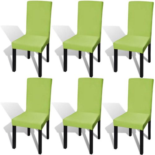 Rastezljive navlake za stolice 6 kom Zelena boja slika 2