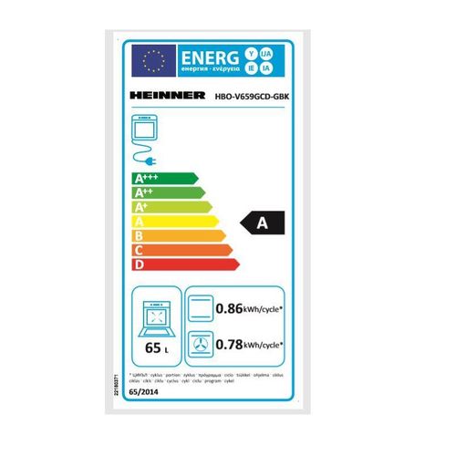 Heinner Ugradbena Pećnica HBO-V659GCD-GBK slika 6