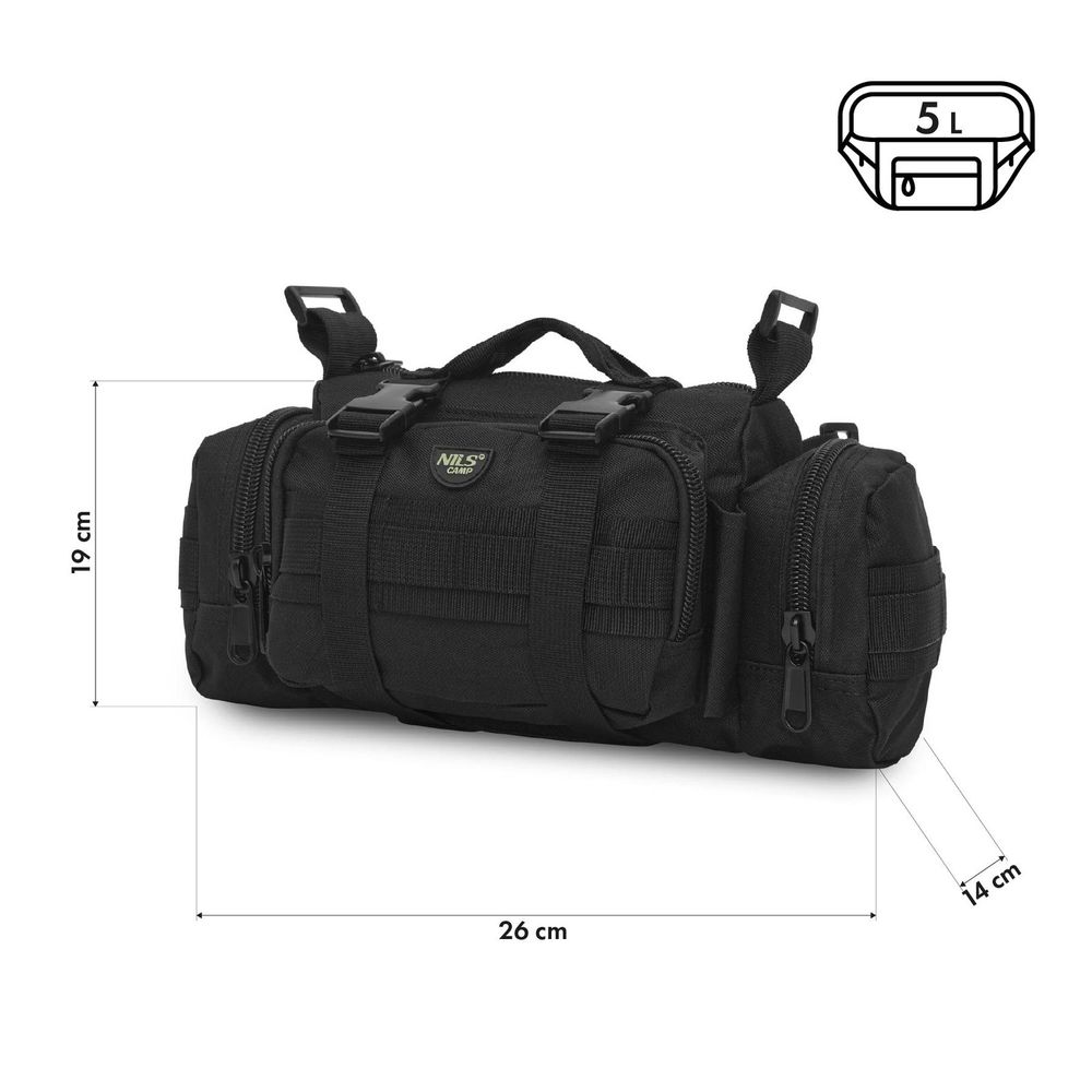 Nc3907 torba za kuk crna xl nils camp slika 4