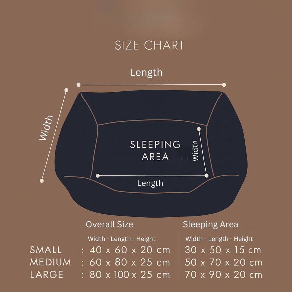 Pet bed Zeus 80 x 100, colour: brown slika 2