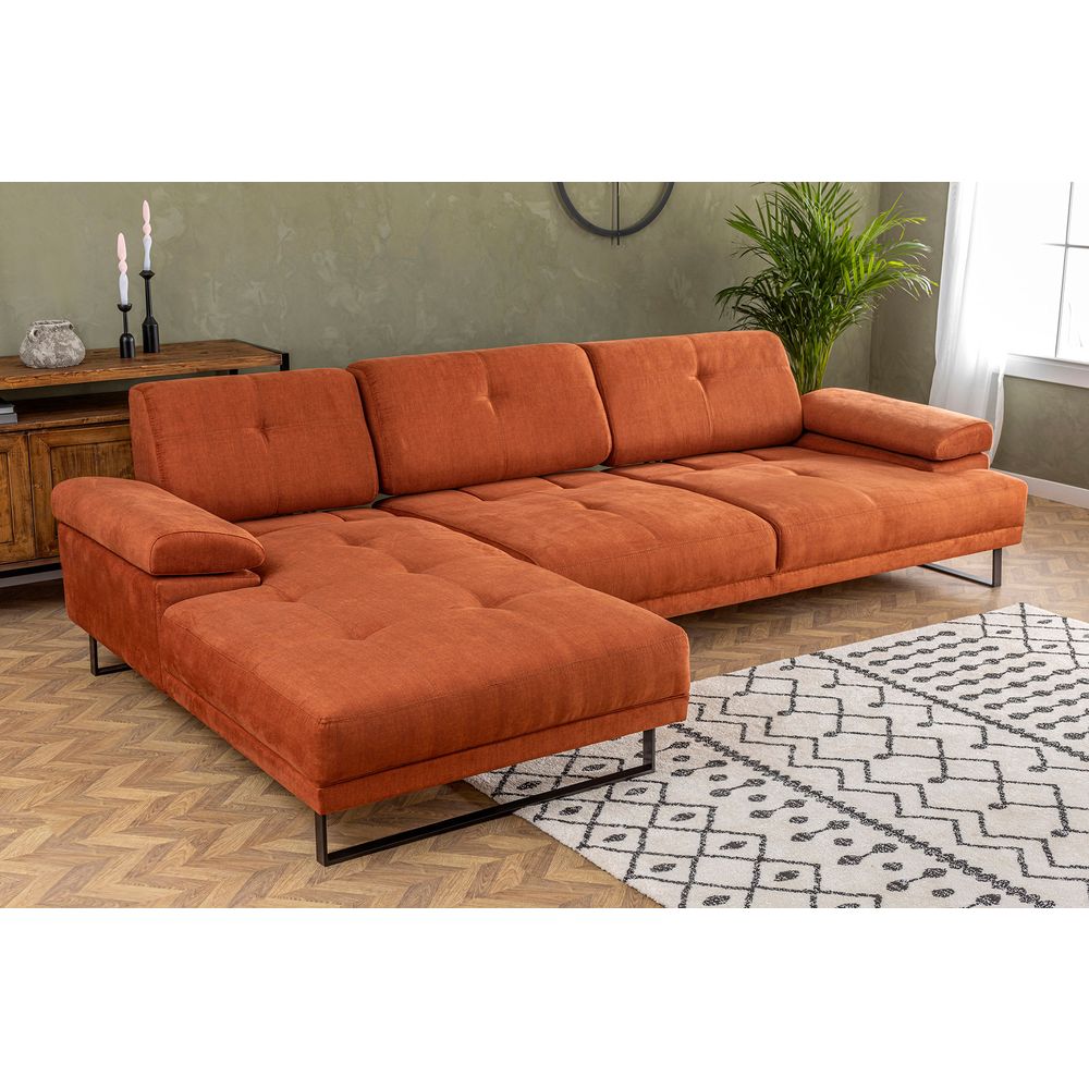 Mustang Veliki Lijevi Kutni Sofa - Narandžasti slika 5