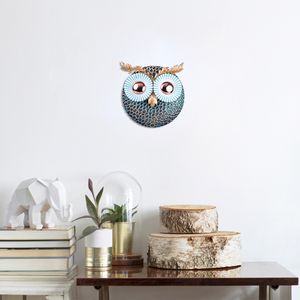 Wallity Owl 3 - Copper Multicolor Decorative Metal Wall Accessory