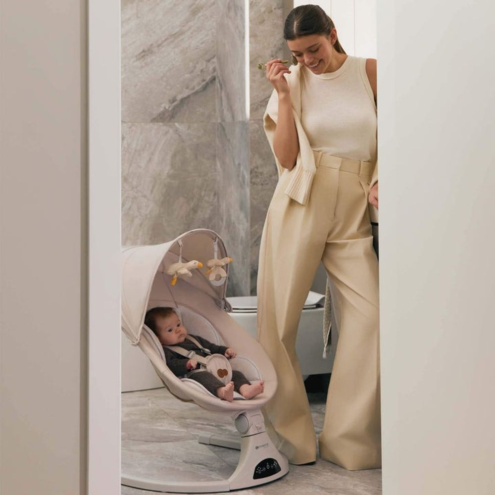 Kinderkraft Električna ležaljka Tulsy, Beige slika 11