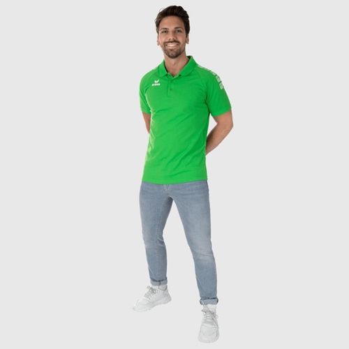 Majica Erima Polo Essential 5-C Zelena/Bijela slika 5