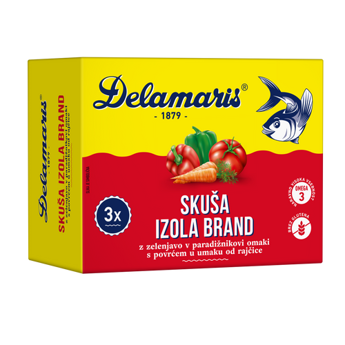 Delamaris skuša s povrćem  Izola Brand 3-pack (3x125g)  slika 1