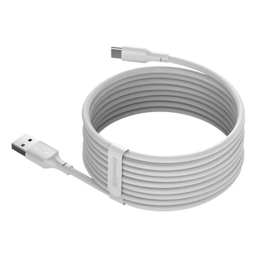 Baseus Simple Wisdom Data Cable Kit USB to Type-C 5A (2kom/Set）1.5m bijeli slika 5