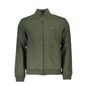 NAPAPIJRI MEN'S GREEN ZIP SWEATSHIRT