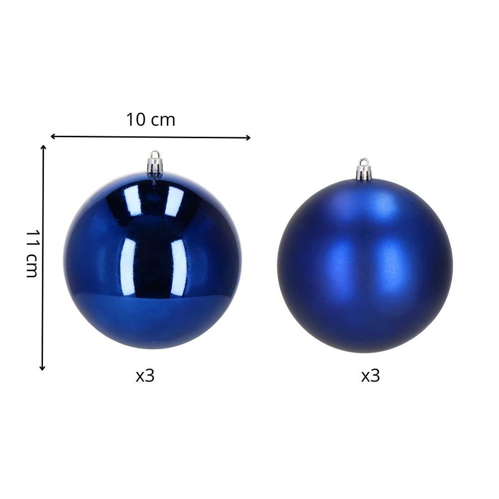 Ca1192 božićne kuglice za drvce 10 cm 6 kom. slika 2