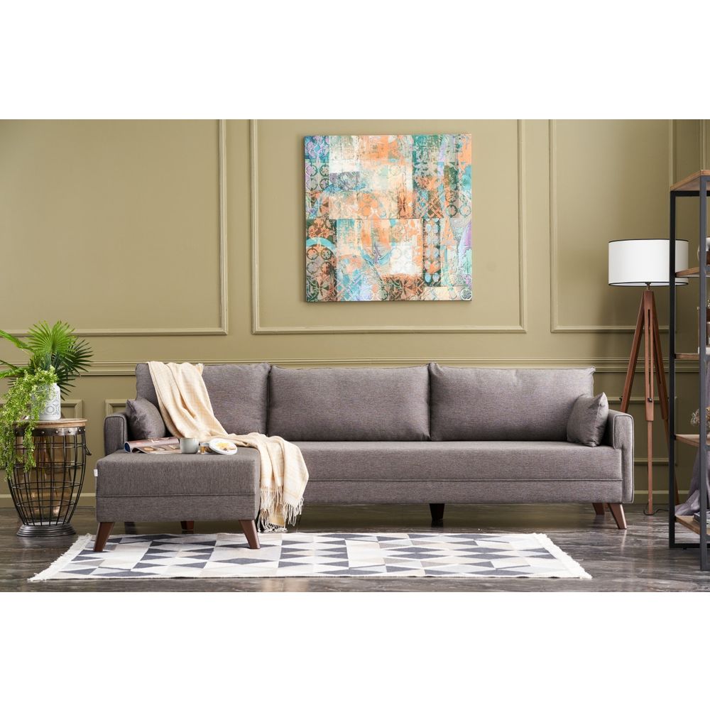 Bella Ugaona Sofa Lijeva - Smeđa slika 1