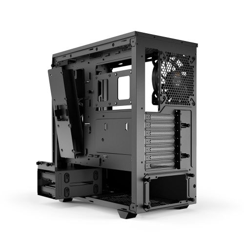 be quiet! BGW34 PURE BASE 500 Window Black, MB compatibility: ATX / M-ATX / Mini-ITX, Two pre-installed be quiet! Pure Wings 2 140mm fans, including space for water cooling radiators up to 360mm slika 3