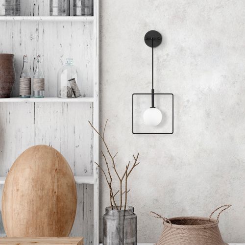 Geometri - 11115 Black
White Wall Lamp slika 2