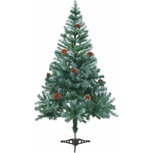 Umjetno zamrznuto Božićno drvce sa šišarkama 150 cm slika 17