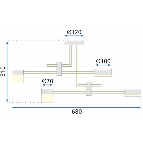 Luster Led APP1001-4C slika 6