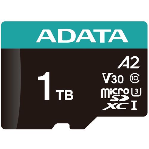 A-DATA Memorijska kartica UHS-I U3 MicroSDXC 1TB V30S + adapter AUSDX1TUI3V30SA2-RA1 slika 1