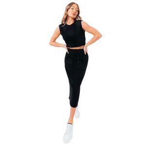 Justhype sweat midi skirt loungewear set labon008