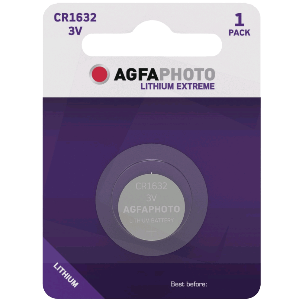 Agfa Baterija litijska, CR1632, 3V, dugmasta, blister 1 kom. - CR1632 B1 slika 1