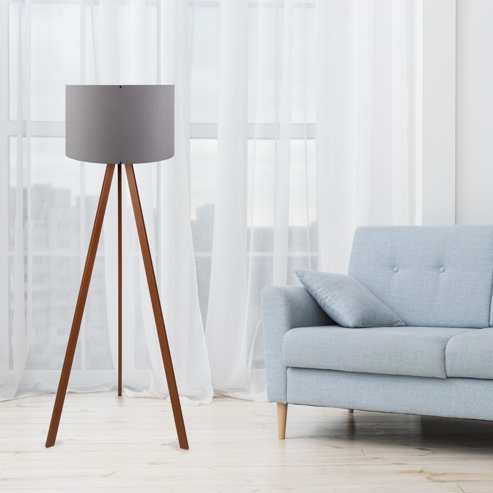 AYD-1529 Siva i Smeđa Podna Lampa slika 1