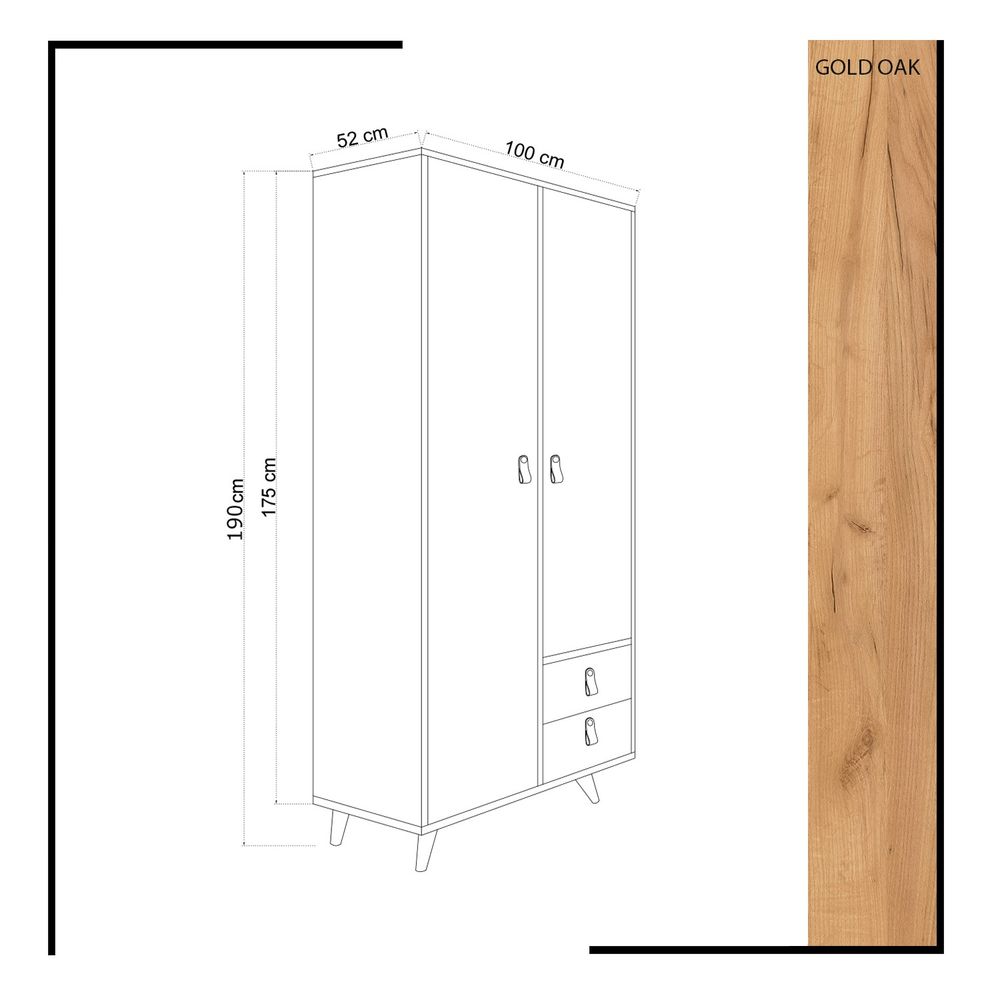 Ormar Musso Oak White slika 4