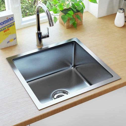 Ručno rađeni kuhinjski sudoper s cjedilom od nehrđajućeg čelika slika 35