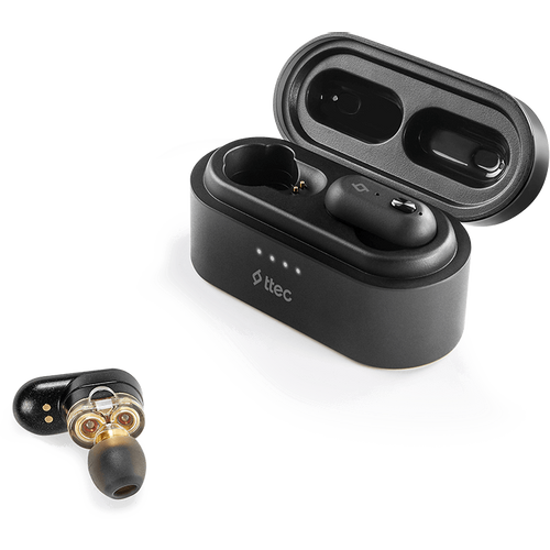 Ttec Slušalice - True Wireless Headsets - AirBeat Duo - Black slika 1