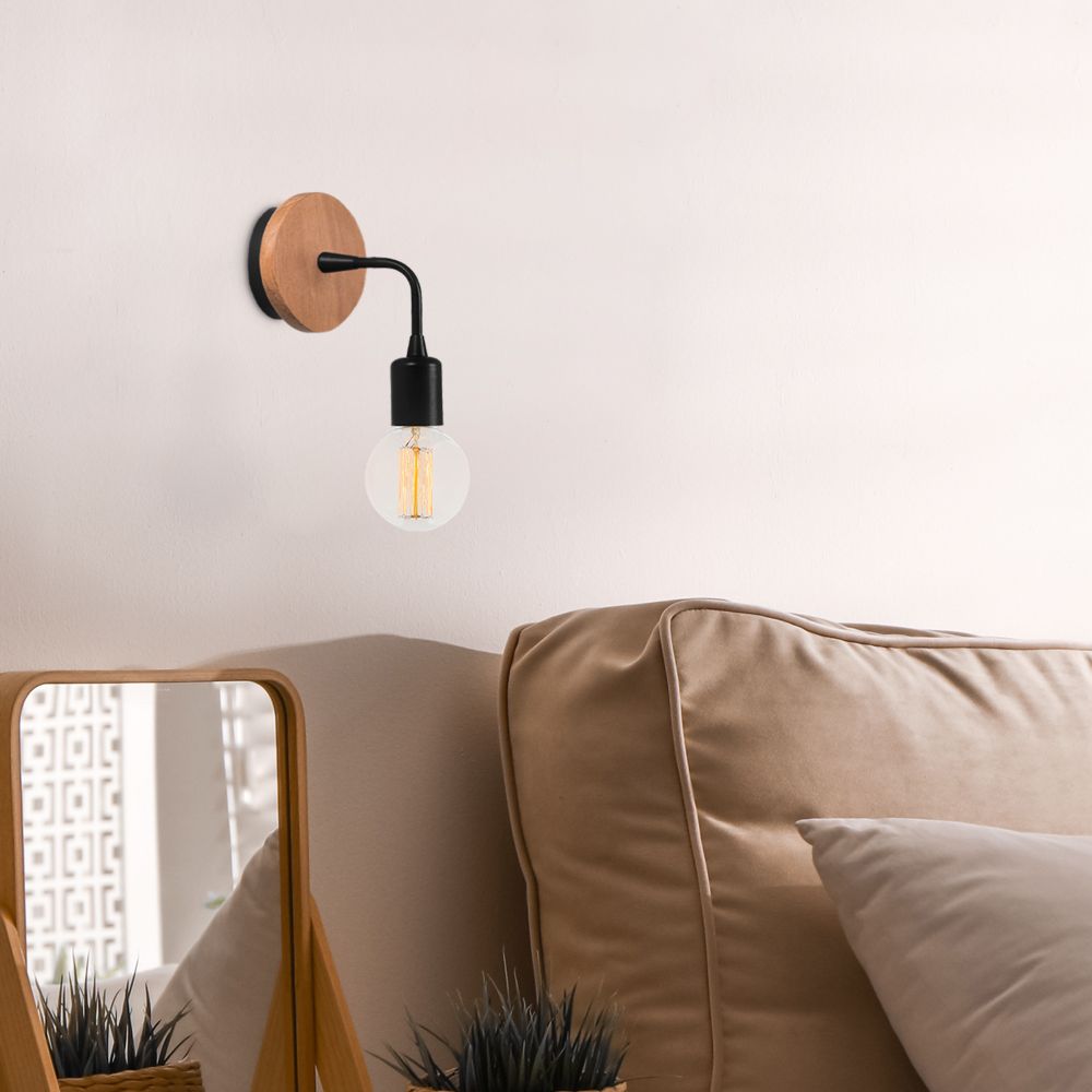 Zidna lampa Dartini - MR - 735 u crnoj boji slika 3