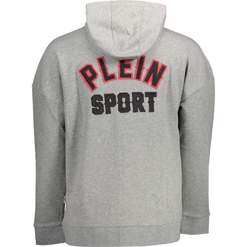 PLEIN SPORT SWEATSHIRT WITH ZIP MAN GRAY slika 2