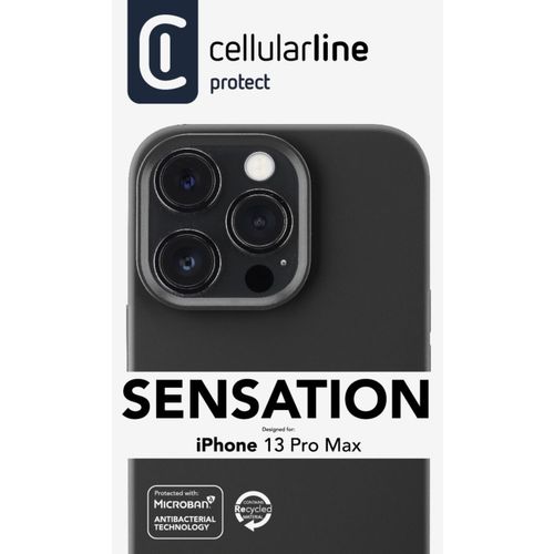 Cellularline Sensation silikonska maskica za iPhone 13 Pro Max crna slika 5