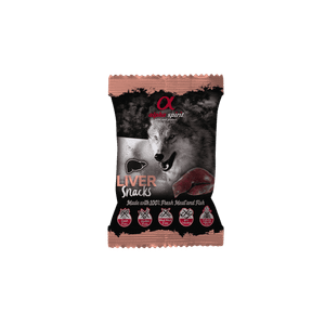Alpha Spirit poslastice za pse, kockice –  jetra 50g