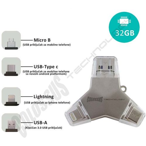 MULTI USB i DRAGON 4 u 1 U016A1 32GB slika 1