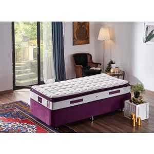 Woody Fashion Madrac, Bijela boja Ljubičasta, Purple 90x200 cm Single Size Padded Soft Mattress