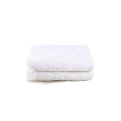 Leaf - White White Bath Towel Set (2 Pieces) slika 2