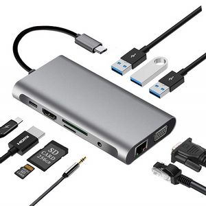 USB C HUB 10in1 tip C KT-HUC-10.1