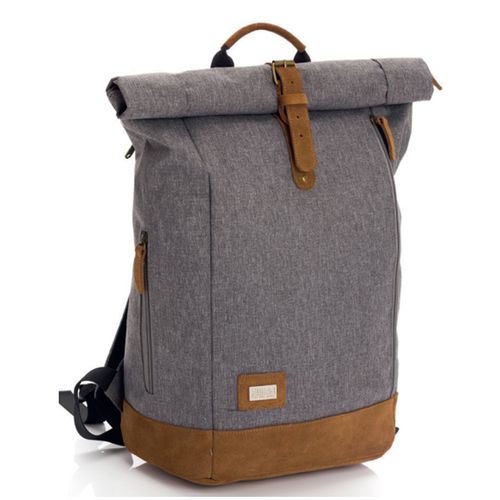 Fillikid torba/ruksak za pelene Rolltop Berlin, siva slika 15