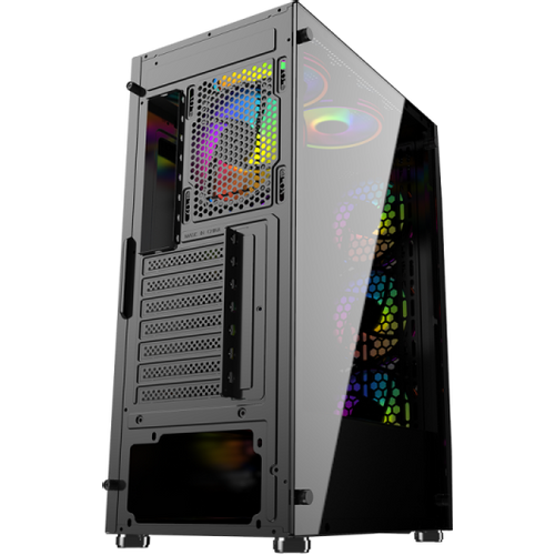 Kuciste Raidmax Hydra window/black, 4x 120mm RGB/800W/RH800RGB slika 2