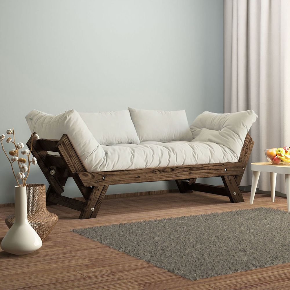 Dvosjed sofa CPT8128-210 - boje: Orah, Bijeli vrt slika 1