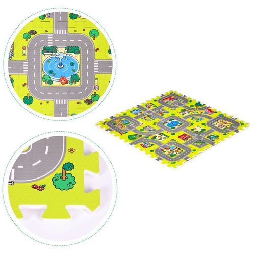 Ecotoys Podloga Za Igru City 9 Elemenata 90.5X90,5Cm Iplay slika 5