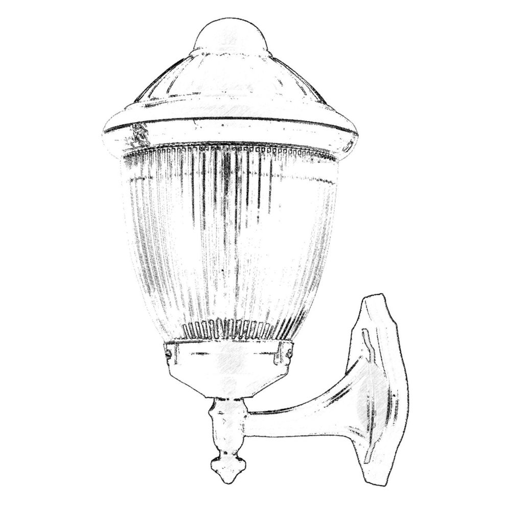 BAP-68210-BSY Crna Spoljna Zidna Lampa slika 2