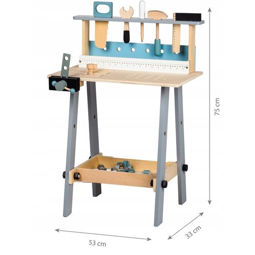 EcoToys drvena radionica 32 elemenata slika 5