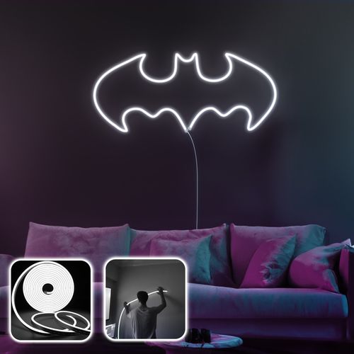 Opviq dekorativna zidna led svjetiljka, Batman Night - Large - White slika 2
