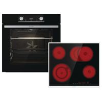 Gorenje Black Steam Ugradni set, Multifunkcijska rerna i staklokeramička ploča