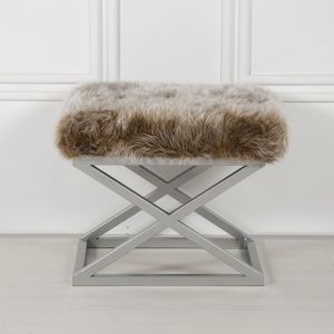 Capraz Plush - Silver, Brown Silver
Brown Pouffe