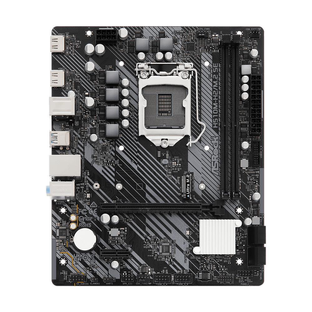 ASROCK MB H510M-H2/M.2 SEIntel H470, LGA1200, 2xDDR44xSATA, M.2, 2xHDMI, RAID, microATX slika 2